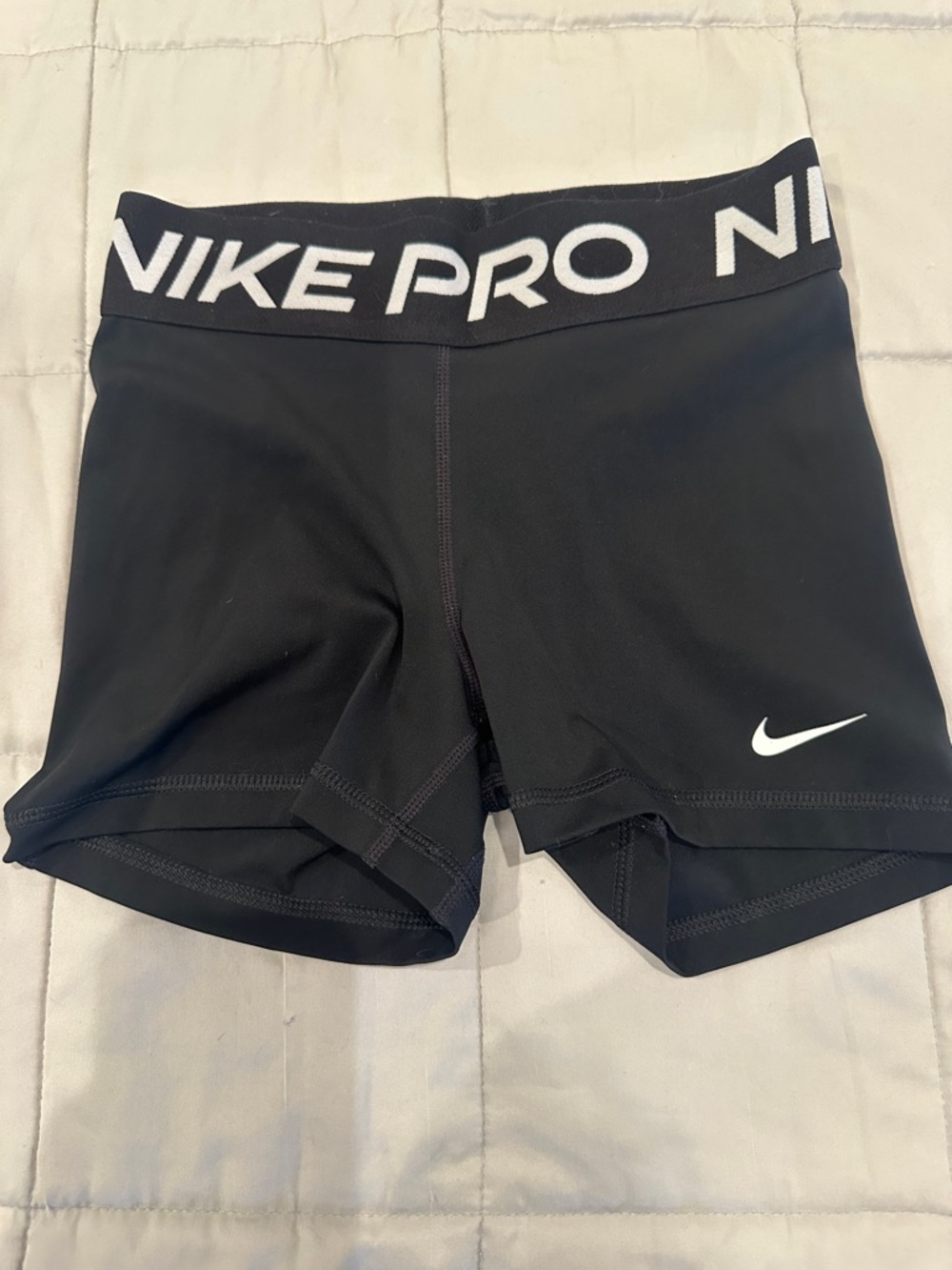 Nike Black and White Pro Compression Shorts